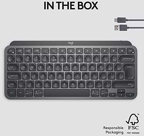 Belaidė klaviatūra Logitech MX Keys Mini, Grafito spalvos