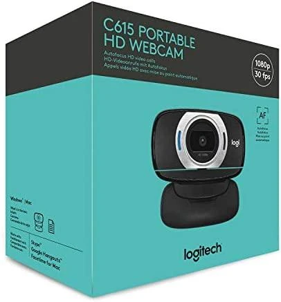Logitech C615 - 1920 x 1080 pikselių - 1080p - 8 MP - USB 2.0 - Juodas - Windows XP (SP2) - Windows Vista - Windows 7 (32/64 Bit) - Mac OS X 10.5