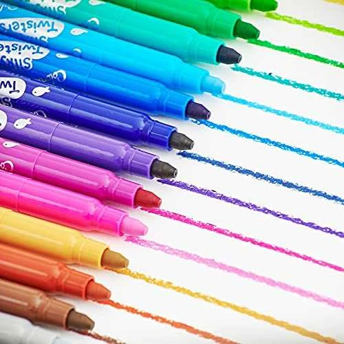 Amos Silky Twisters kreidelės 12 spalvų