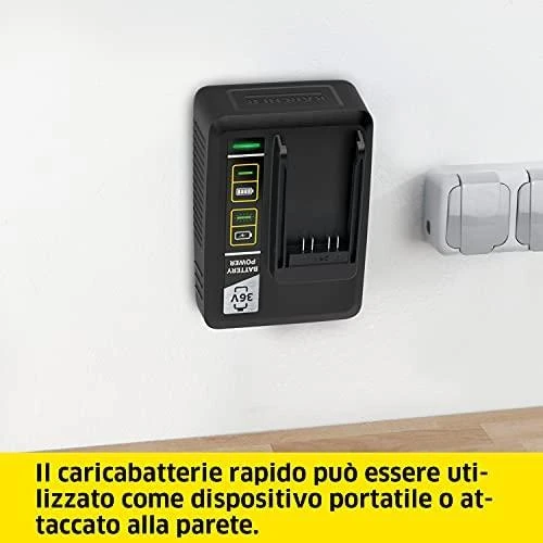 Kärcher Power 36 V / 2,5 Ah akumuliatoriaus ir kroviklio rinkinys