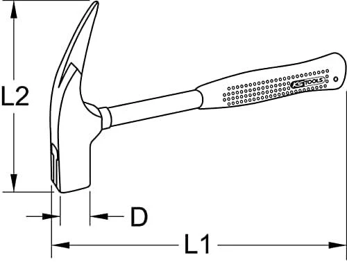 Stogdengio plaktukas KS TOOLS 600g