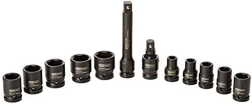 1/2" šešiakampė smūginė galvutė, trumpa, KS Tools