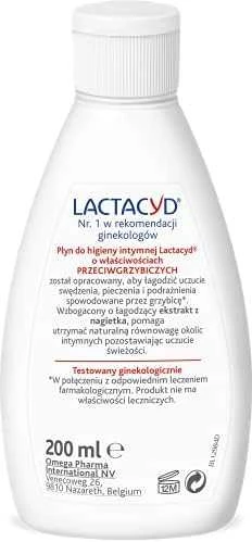 Lactacyd priešgrybelinis ginekologinis skystis intymiai higienai 200ml - 677377
