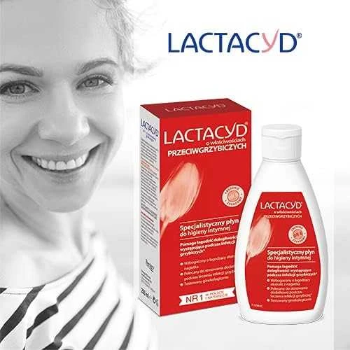 Lactacyd priešgrybelinis ginekologinis skystis intymiai higienai 200ml - 677377
