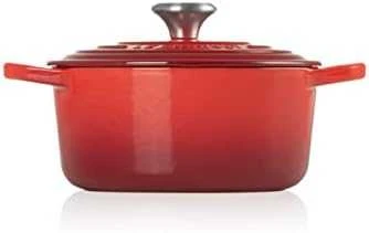 Virtuvės Indai - Le Creuset Signature Keptuvė 20cm Apvalus Ketaus Vyšninė Raudona