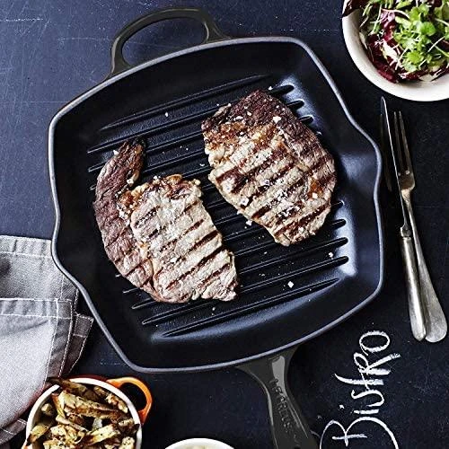 Virtuvės Indai - Le Creuset Signature Kvadratinė Keptuvė 26cm Indaplovėje Saugi Juoda