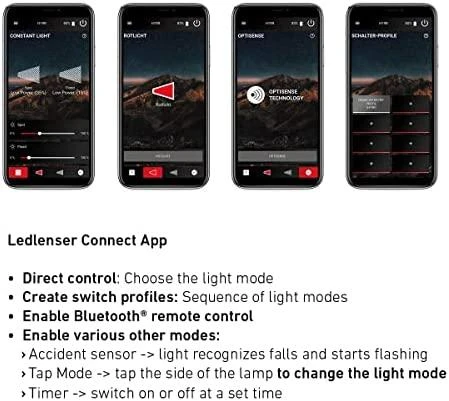 LED Lenser Galvos Žibintas - Ledlenser H19R Juodas
