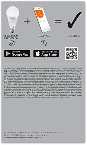Ledvance SMART+ WiFi Classic RGBW Daugiaspalvis 100 14W 2700-6500K E27, 3vnt pakuotė | E27 | 14 W | RGBW | Bevielis internetas