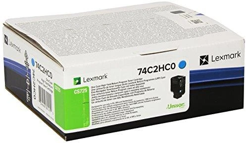 Lexmark (74C2HCE/ 74C2HC0 ), žydra kasetė