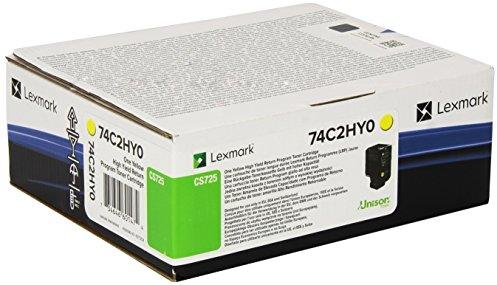 Lexmark 74C2HY0 tonerio kasetė Originalus Geltona 1 vnt