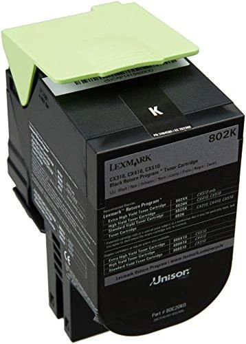 Lexmark 802K cartridge, juodas