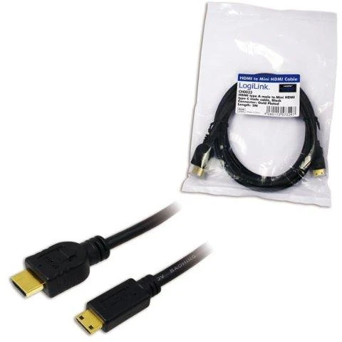 LogiLink HDMI į mini HDMI kabelis su pakuote