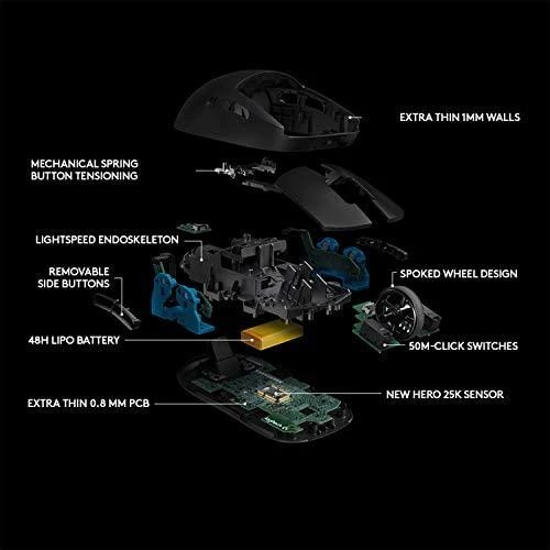 Belaidė žaidimų pelė Logitech G Pro, juodos spalvos (‎910-005272)