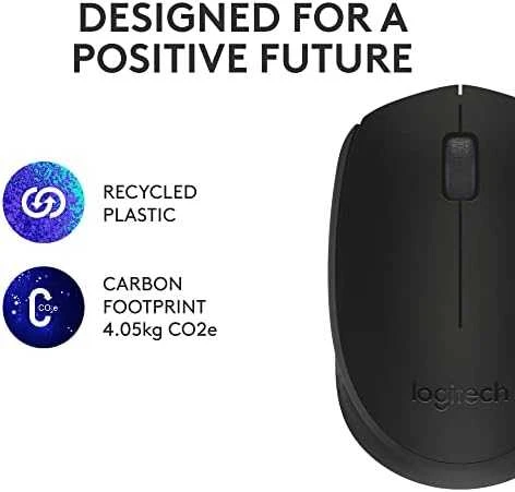 Belaidė pelė Logitech M171, Juoda