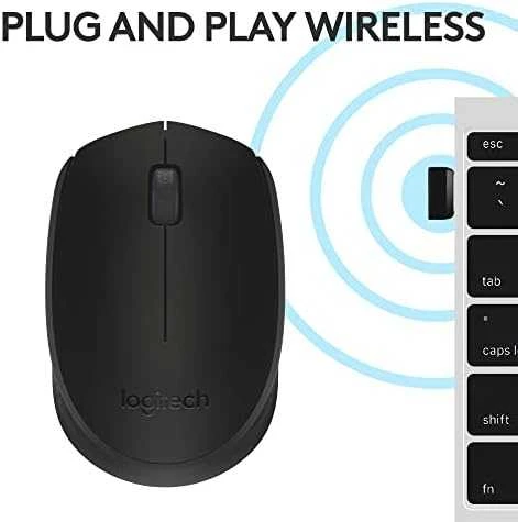 Belaidė pelė Logitech M171, Juoda