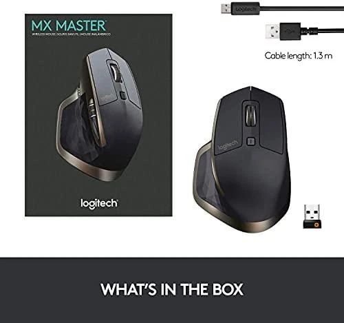 Belaidė pelė Logitech MX Master. Juoda