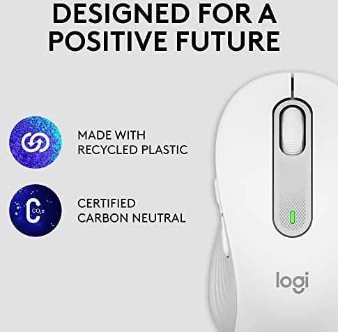 Belaidė pelė Logitech Signature M650 L, baltos spalvos