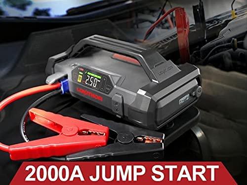 Gens Ace & Tattu Powerbank / Jump Starteris Lokithor JA301 20000mAh, 2000A su kompresoriumi 10-150 PSI