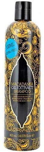 Šampūnas švelniai valo ir gaivina pažeistus plaukus Xpel Macadamia Oil Extract 400ml