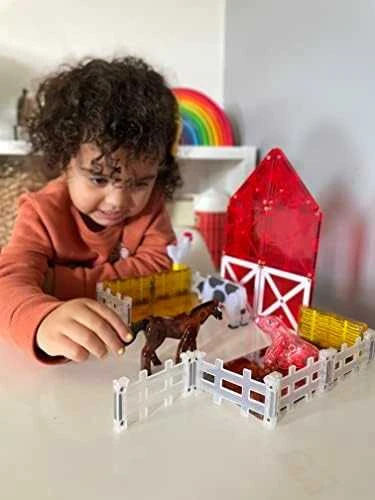 MAGNA-TILES Magnetinis konstruktorius „Ūkio gyvūnai“, 25 det.