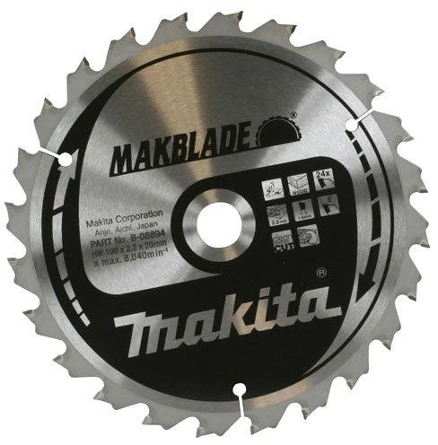 Makita T.C.T. pjūklas MAKBLADE 255X2.3X30mm 5° T32 B-08925 T.C.T • 255 x30 mm • T32 • 5° • Medienai