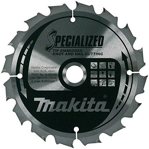 Makita T.C.T. pjūklas SPECIALIZED 235X2.3X30mm 18° T48 B-09519 T.C.T • 235 x30 mm • T48 • 18° • Medienai/Medienai su vinimis