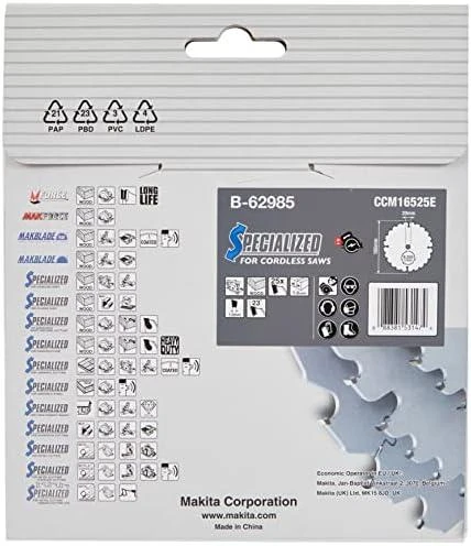 Makita B-62979 T.C.T. pjovimo diskas 165X1.4X20mm 23° T25 EFFICUT