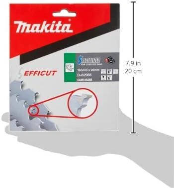 Makita B-62979 T.C.T. pjovimo diskas 165X1.4X20mm 23° T25 EFFICUT