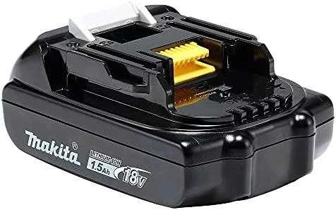 Makita 18V akumuliatorius su geltonu kontaktų fiksatoriumi