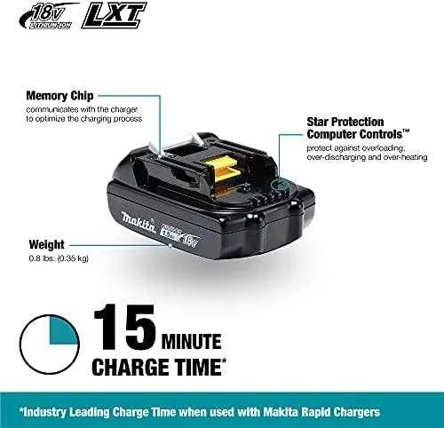 Makita 196448-3 Akumuliatorius 18 V, 1,5 Ah, slide type Li-ion