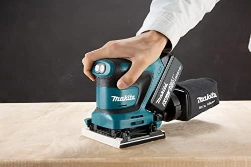 MAKITA akumuliatorinis ekscentrinis šlifuoklis DBO480Z 18V 93x185mm be akumuliatoriaus ir kroviklio