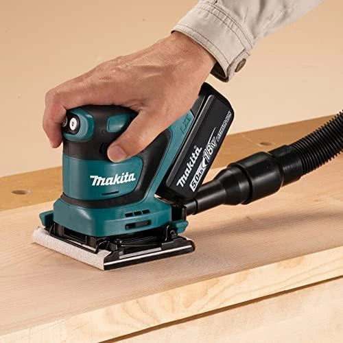 MAKITA akumuliatorinis ekscentrinis šlifuoklis DBO480Z 18V 93x185mm be akumuliatoriaus ir kroviklio