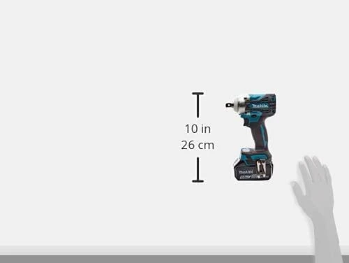 Makita DTW300RTJ Akumuliatorinis smūginis veržliasukis 18V, 2x5,0Ah Li-ion, 330 Nm, 1/2", LED, MAKPACK