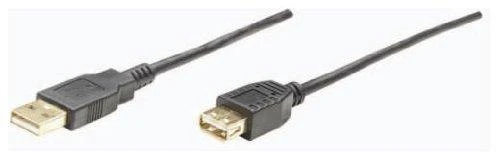 StarTech Manhattan 338653 USB kabelis 1,8 m 2.0 USB A Juoda