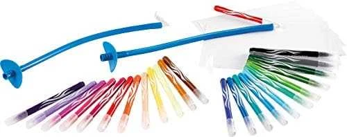 Maped CREATIV Blow Pen Art pučiamųjų flomasterių rinkinys, 24 spalvų