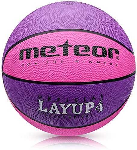 Krepšinio Kamuolys METEOR Layup #4, Rožinis