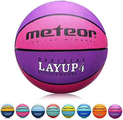 Krepšinio Kamuolys METEOR Layup #4, Rožinis