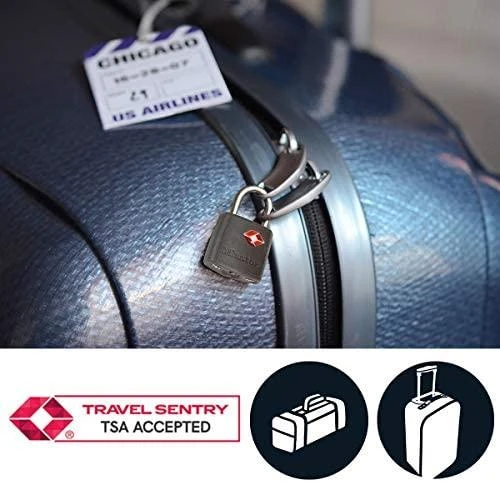 Master Lock Pagrindinis užraktas, kombinuotas bagažo užraktas, spalvų asorti TSA 4688EURD