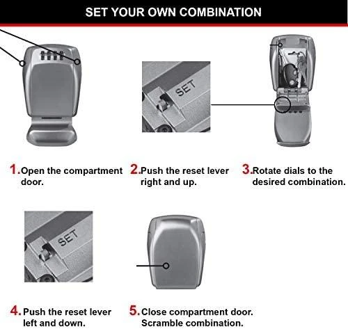 Master Lock Dėžutė raktams MasterLock su kodiniu užraktu, pakabinama, grūdintas plienas