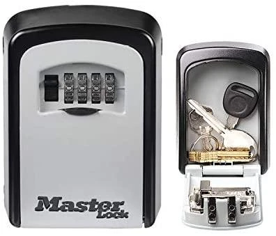 Master Lock Skaitmeninis sieninis seifas raktams su kodiniu užraktu, pakabinamas