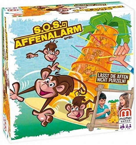 Mattel stalo žaidimas Beždžionėlės akrobatės Tumblin' Monkeys 52563