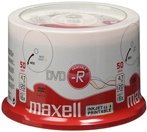 Maxell DVD-R 4,7 GB 16x50 vienetų (275701.40)