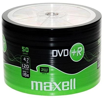 DVD Diskai - Maxell DVD+R 4.7GB 16x Ritinėlis 50 vnt.