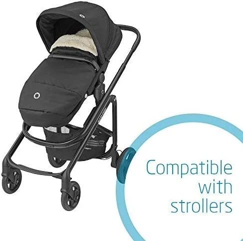 Maxi-Cosi - žieminis miegmaišis / vežimėlio įdėklas 2in1 | Essential Juodas