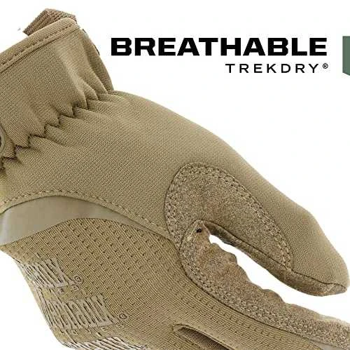 Mechanix Wear Pirštinės Mechanix FastFit® Coyote, XXL dydis. Rauktas rankogalis, 0.6 mm dirbtinė oda, TrekDry®, touchscreen technologija