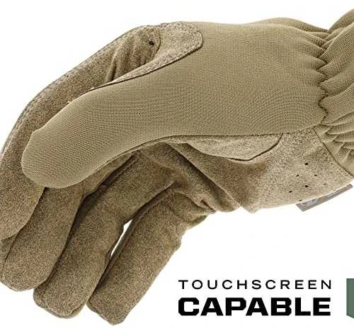Mechanix Wear Pirštinės Mechanix FastFit® Coyote, XXL dydis. Rauktas rankogalis, 0.6 mm dirbtinė oda, TrekDry®, touchscreen technologija