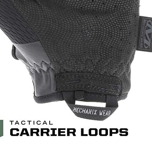Mechanix Wear Pirštinės Mechanix Specialty 0.5 visos juodos S 0,5mm storio delnas. Velcro, dirbtinė oda, TrekDry®, Lycra