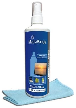 MEDIARANGE MR721 – Įrangos valymo drėgnos/sausos šluostės ir skystis – LCD/TFT/Plazma – 250 ml – Daugiaspalvis – 1 vnt. – 250 ml