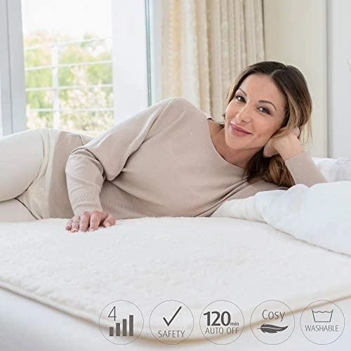 Medisana | Maxi Fleece šildoma antklodė | HU 672 | Vilna | Baltas
