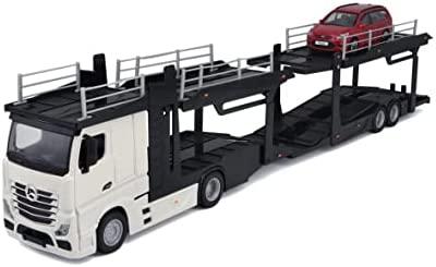 BBURAGO 1/43 Street Fire auto vilkikas Mercedes Benz Actros su automobiliu, asort., 18-31458